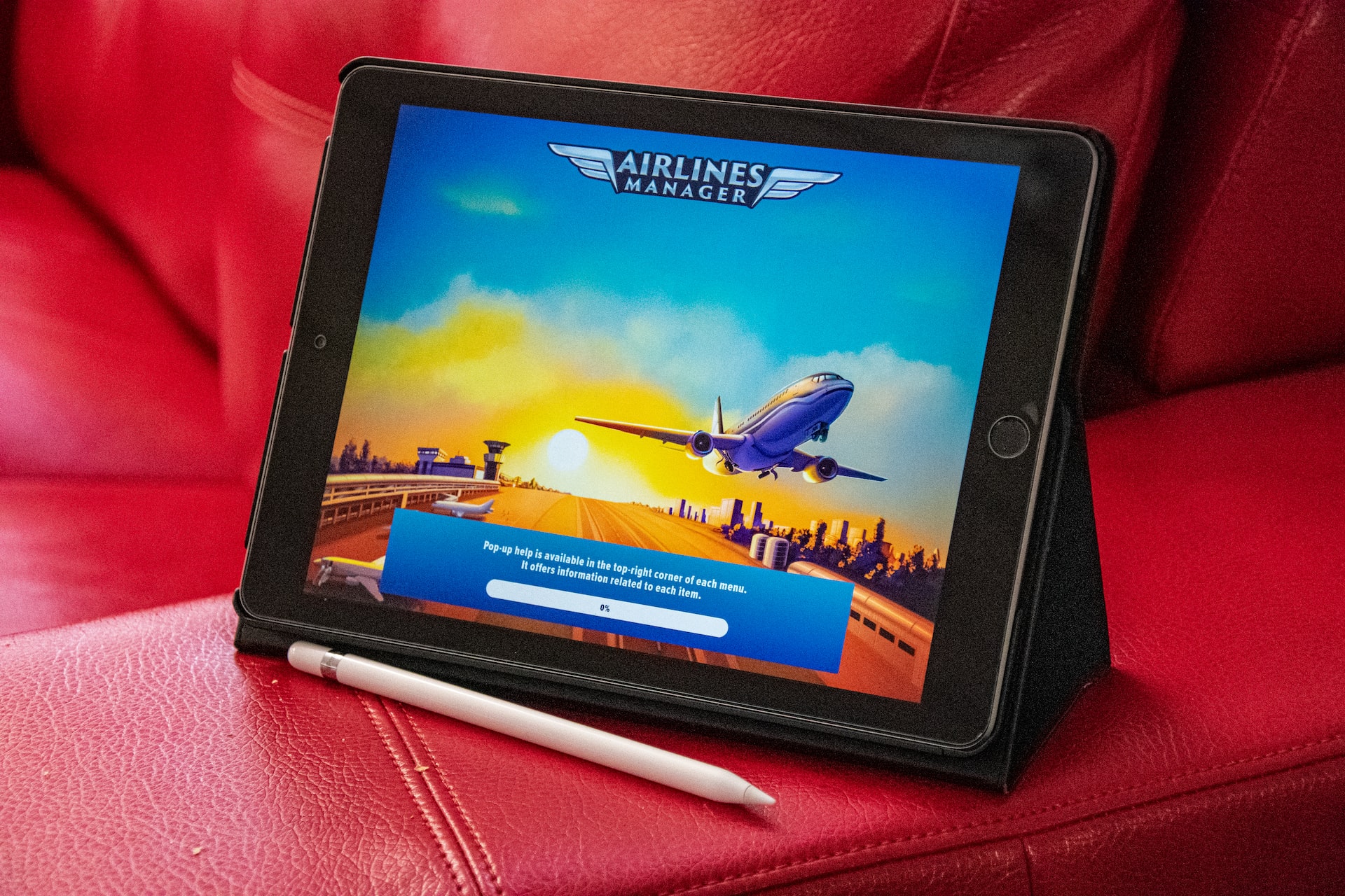 Jeu vidéo sur tablette tactile