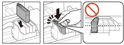 Emplacement de la cartouche d'encre dans l'imprimante Epson